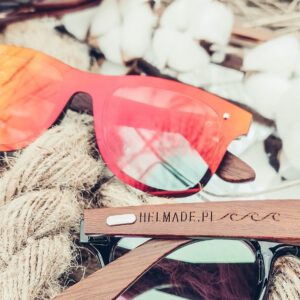 Drewniane okulary “OCEAN” – grawer fal
